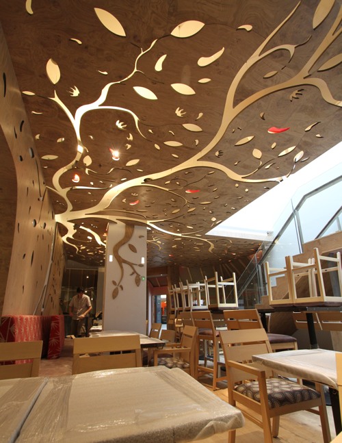 Ceiling and Wall Nandos Brent Cross